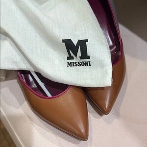 M by Missoni Brown and Gray Heels